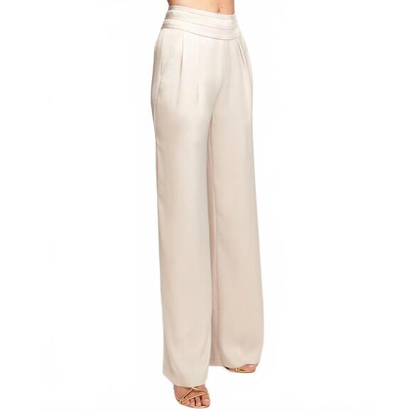 NEW RAMY BROOK joss wide leg pants in cream - Picture 2 of 3